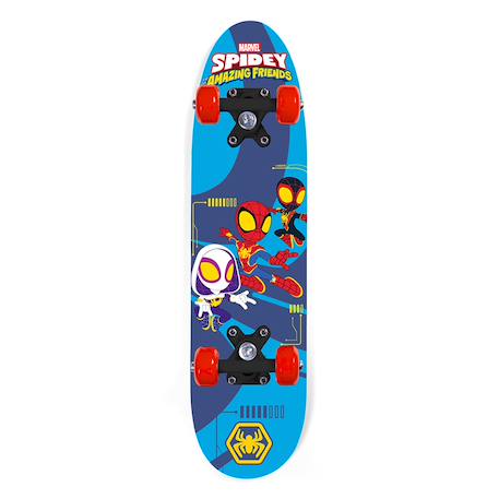 Skateboard enfant en érable spidey Rouge, bleu et jaune 3 - vertbaudet enfant 