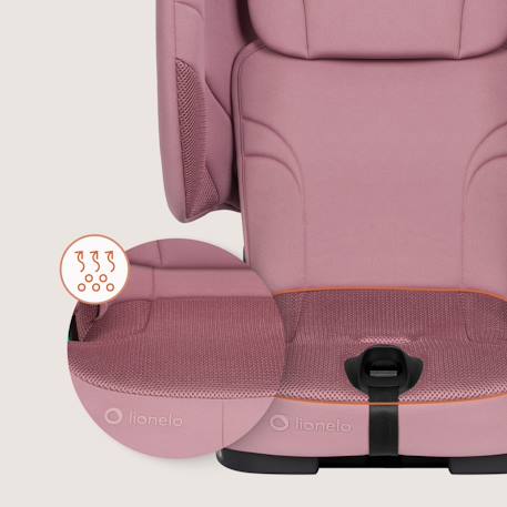 Siège auto pliable nelly i-size 76-150 cm avec isofix et top tether Pink mauve 5 - vertbaudet enfant 