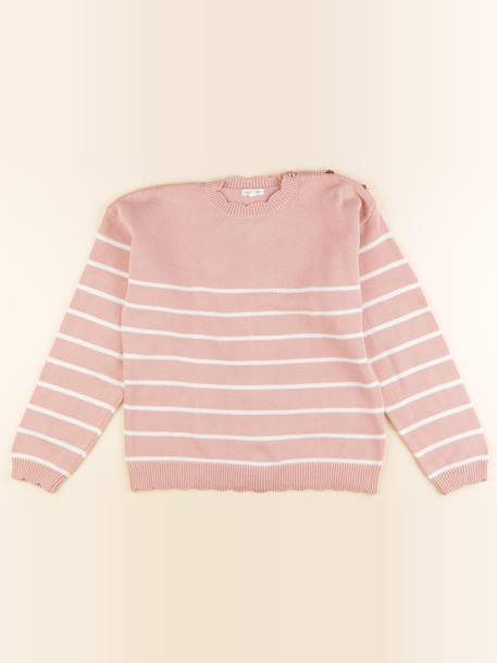 Pull - 12 ans Rose 1 - vertbaudet enfant 