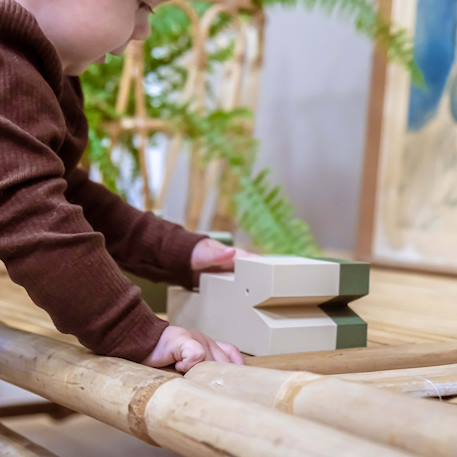 Jeu de bain en mousse enfant Crocodiles Vert 4 - vertbaudet enfant 