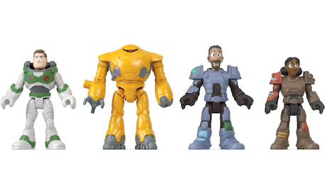 Coffret 4 figurines buzz l'éclair imaginext Bleu 3 - vertbaudet enfant 