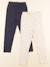 Lot de 2 leggings - 5 ans Beige, bleu 1 - vertbaudet enfant 