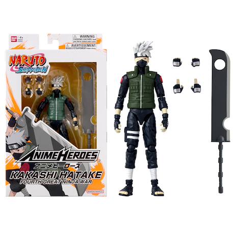 Figurine articulée naruto shippuden kakashi Vert - kakashi (fourth great ninja war) 1 - vertbaudet enfant 