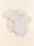 Lot de 2 bodies en coton - 1 mois Gris, jaune 1 - vertbaudet enfant 