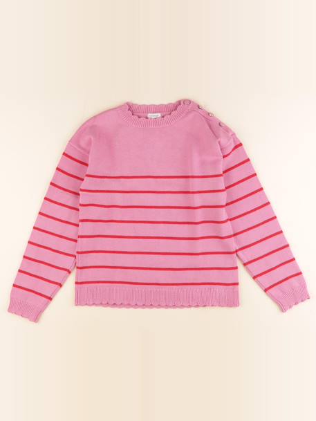 Pull - 12 ans Rose 1 - vertbaudet enfant 