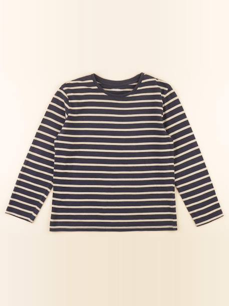 Tee-shirt - 10 ans Beige, bleu 1 - vertbaudet enfant 