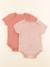 Lot de 2 bodies en coton - 12 mois Rose 1 - vertbaudet enfant 