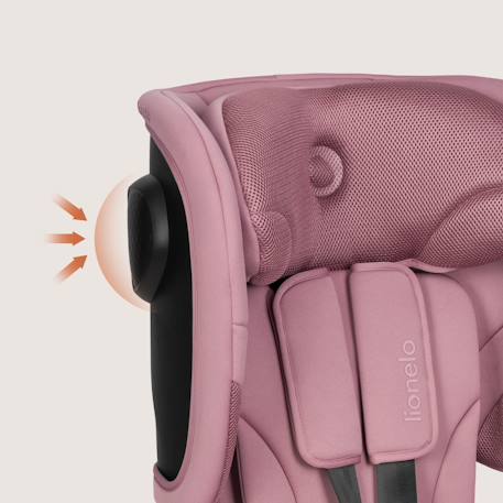 Siège auto pliable nelly i-size 76-150 cm avec isofix et top tether Pink mauve 4 - vertbaudet enfant 