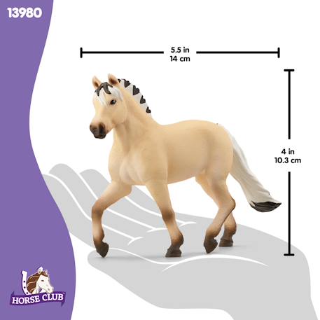 Figurine enfant cheval jument fjord schleich Gris 5 - vertbaudet enfant 