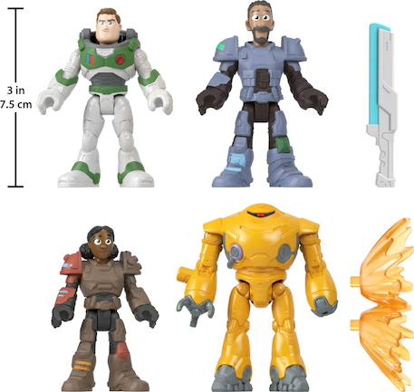 Coffret 4 figurines buzz l'éclair imaginext Bleu 2 - vertbaudet enfant 