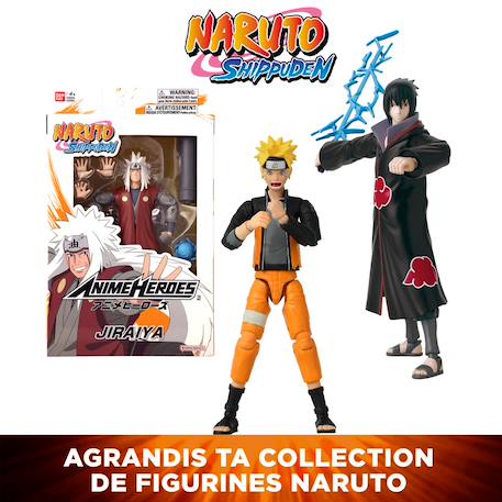 Figurine articulée naruto shippuden sasuke Gris - sasuke 6 - vertbaudet enfant 