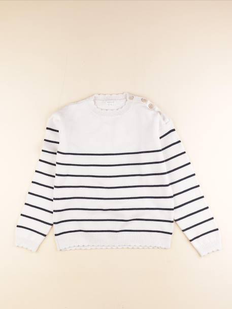 Pull - 12 ans Blanc 1 - vertbaudet enfant 