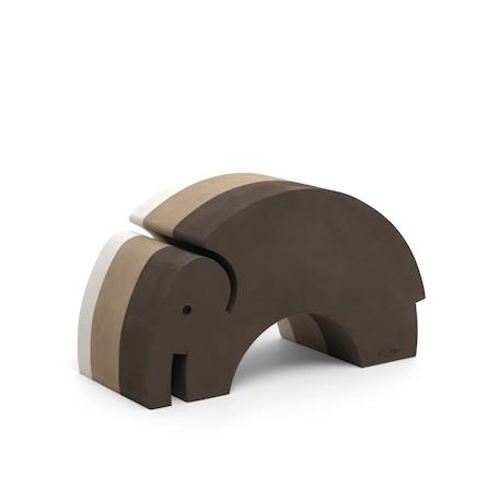 Jeu de motricité en mousse enfant Eléphant M Marron 1 - vertbaudet enfant 