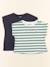 Lot de 2 tee-shirts - 5 ans Bleu, vert 1 - vertbaudet enfant 