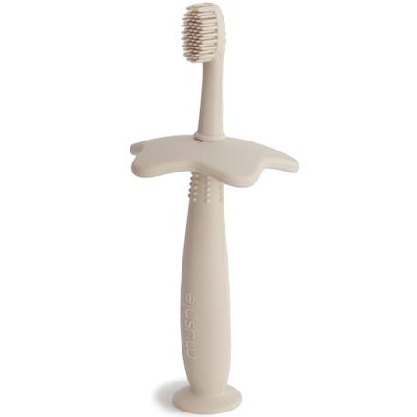 Brosse à dent d'apprentissage fleur blush Ecru+Gris - tradewinds+Jaune+Lilas 1 - vertbaudet enfant 