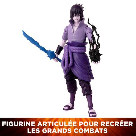 Figurine articulée naruto shippuden sasuke Violet - sasuke rinnegan 4 - vertbaudet enfant 