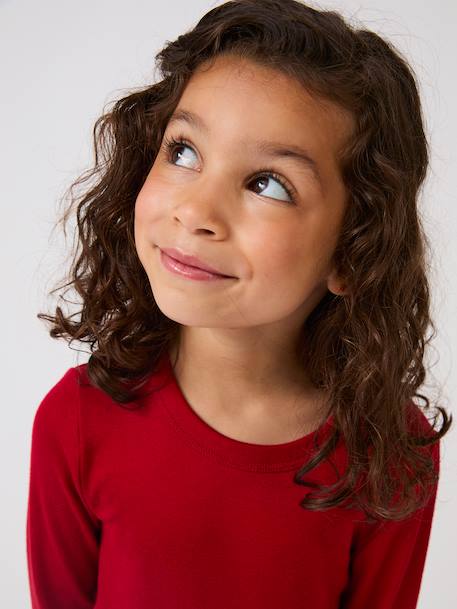T-shirt thermolactyl sensitive Rose poudré+Rouge 5 - vertbaudet enfant 