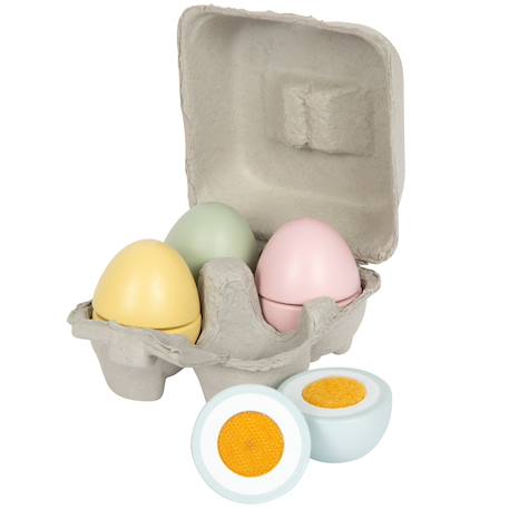 Œufs de pâques en bois Gris 2 - vertbaudet enfant 