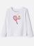 T-shirts thermolactyl sérigraphiés Blanc+Blanc pure+Blanc rose 3 - vertbaudet enfant 