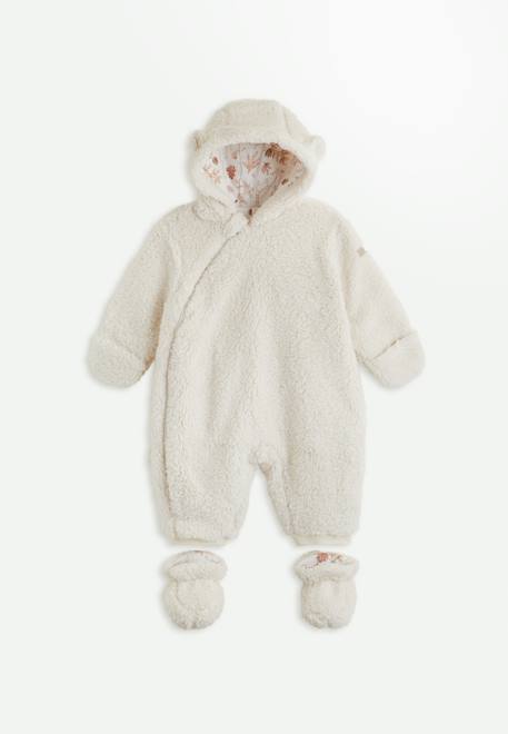 Combi pilote avec chaussons amovibles edoni Ecru 1 - vertbaudet enfant 