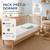 Pack matelas déhoussable bamboo + drap-housse imperméable vert Blanc 2 - vertbaudet enfant 
