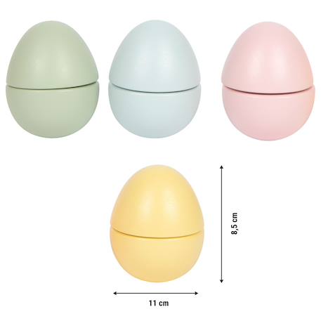 Œufs de pâques en bois Gris 4 - vertbaudet enfant 