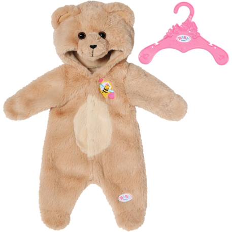 Baby born - tenue d'ours pour poupée Beige 2 - vertbaudet enfant 