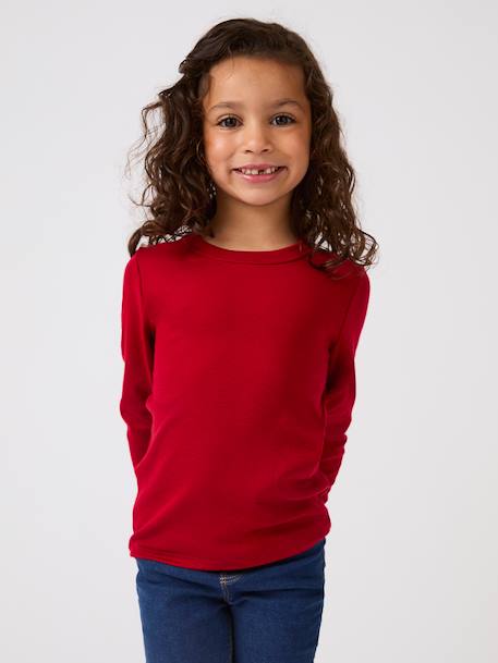 T-shirt thermolactyl sensitive Rose poudré+Rouge 7 - vertbaudet enfant 