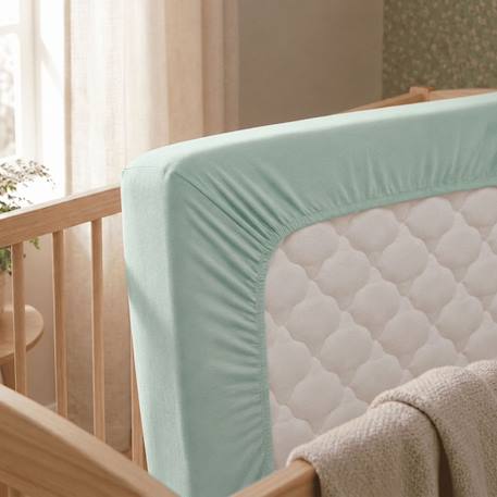 Pack matelas déhoussable bamboo + drap-housse imperméable vert Blanc 6 - vertbaudet enfant 
