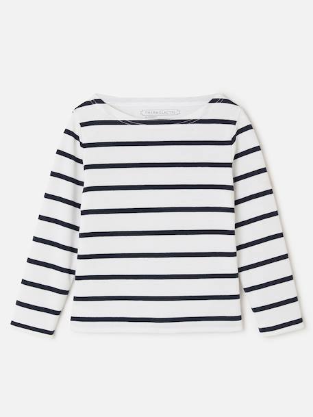 Marinière thermolactyl Blanc+Gris 3 - vertbaudet enfant 