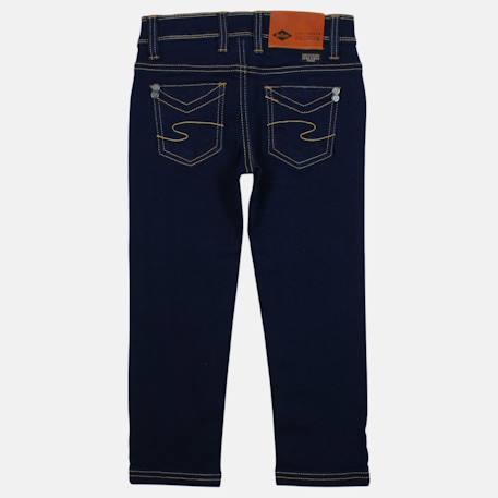 Jean slim 5 poches, coupe droite Bleu brut+Bleu brut used 3 - vertbaudet enfant 