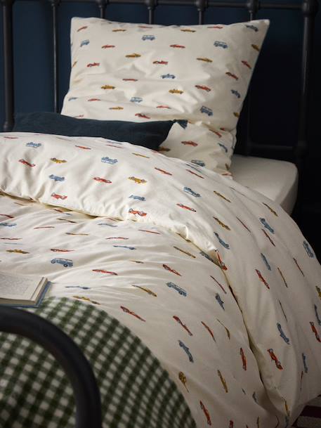 Taie d'oreiller percale de coton 'anatole' Imprime multico 3 - vertbaudet enfant 