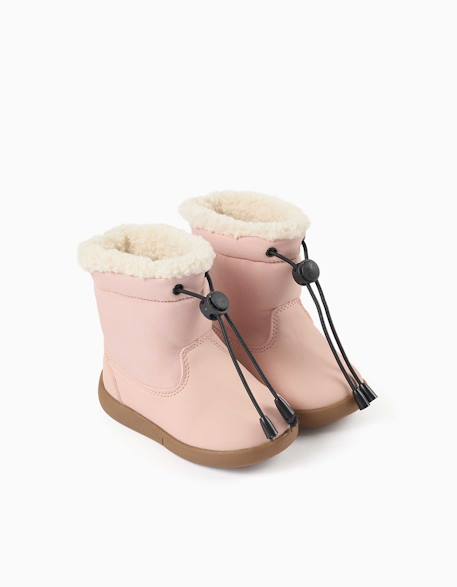 Bottines barefoot avec doublure en sherpa Rose 3 - vertbaudet enfant 