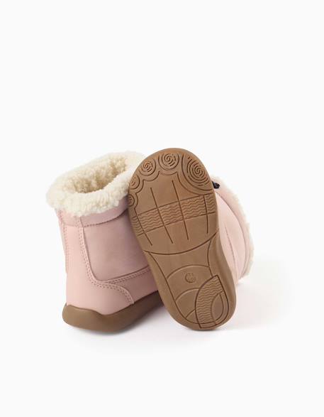 Bottines barefoot avec doublure en sherpa Rose 4 - vertbaudet enfant 