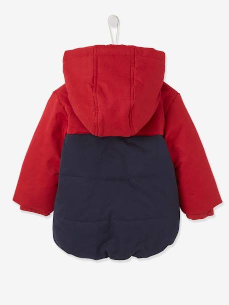 Doudoune colorblock bébé garçon rouge foncer 3 - vertbaudet enfant 