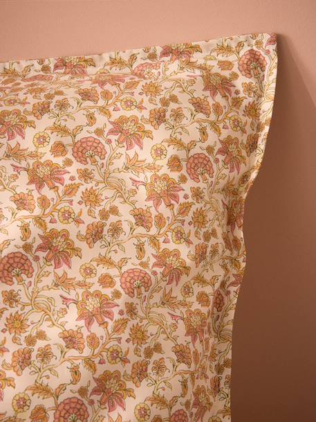 Taie d'oreiller percale de coton 'agathe' Corail 2 - vertbaudet enfant 