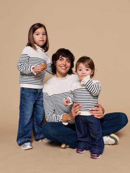 Pull Léopard Capsule Famille écru 4 - vertbaudet enfant 