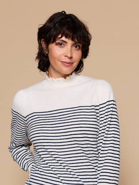 Pull Léopard Capsule Famille écru 3 - vertbaudet enfant 