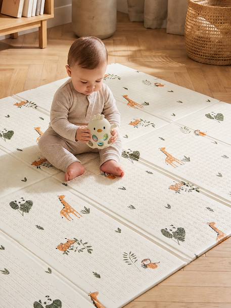 Grand tapis d'activités pliable jaune+Lunes / nuages+Petit cœur+Retro Flower+Tanzanie+Terrazzo 43 - vertbaudet enfant 