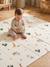 Grand tapis d'activités pliable jaune+Lunes / nuages+Petit cœur+Retro Flower+Tanzanie+Terrazzo 43 - vertbaudet enfant 
