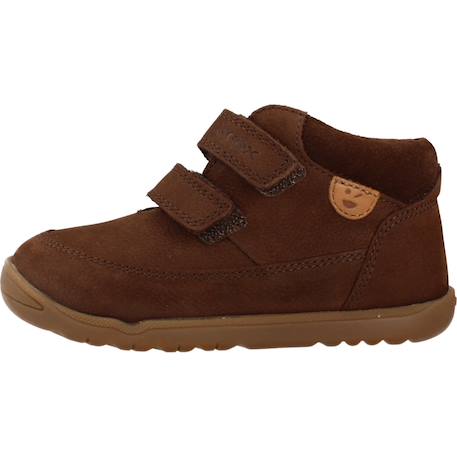 Baskets montantes à scratch Marine+Marron 8 - vertbaudet enfant 