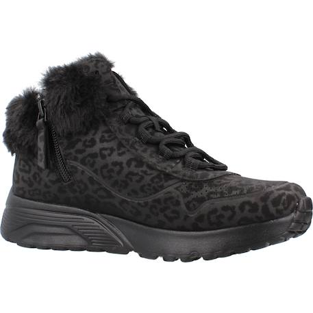 Baskets filles montantes à lacets Imprimé animalier bbk+Imprimé animalier nat+Naturel+Noir 5 - vertbaudet enfant 
