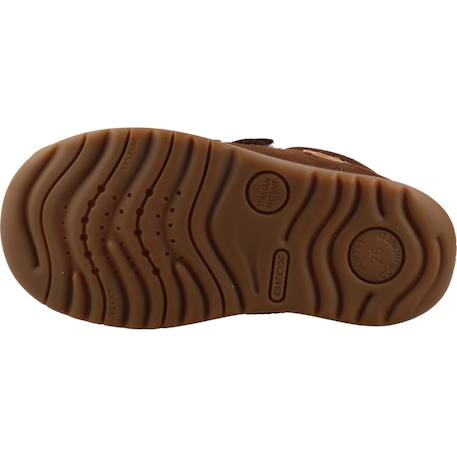 Baskets montantes à scratch Marine+Marron 12 - vertbaudet enfant 