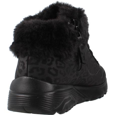 Baskets filles montantes à lacets Imprimé animalier bbk+Imprimé animalier nat+Naturel+Noir 3 - vertbaudet enfant 