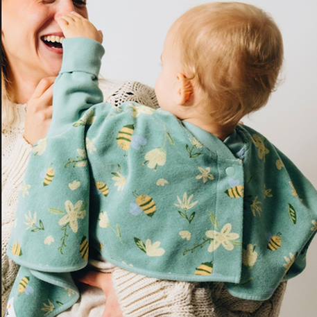 Bavoir boo évolutif 6 mois - 4 ans bloom and buzz Vert 3 - vertbaudet enfant 