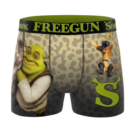 Lot de 3 boxers  shrek Vert/bleu/noir 2 - vertbaudet enfant 