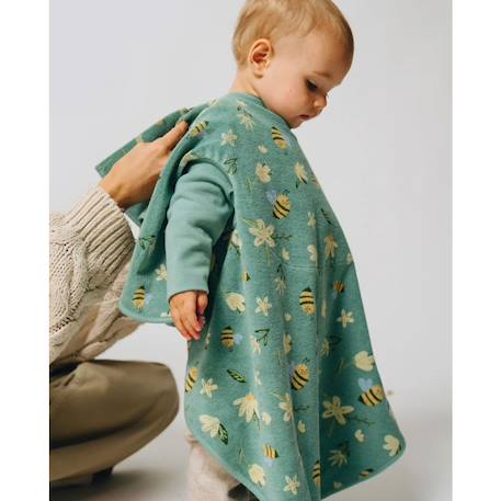 Bavoir boo évolutif 6 mois - 4 ans bloom and buzz Vert 2 - vertbaudet enfant 