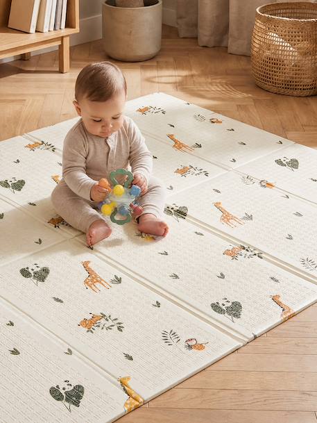 Grand tapis d'activités pliable jaune+Lunes / nuages+Petit cœur+Retro Flower+Tanzanie+Terrazzo 44 - vertbaudet enfant 