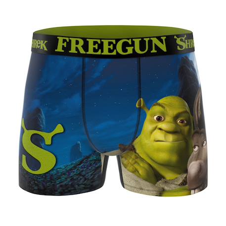 Lot de 3 boxers  shrek Vert/bleu/noir 5 - vertbaudet enfant 