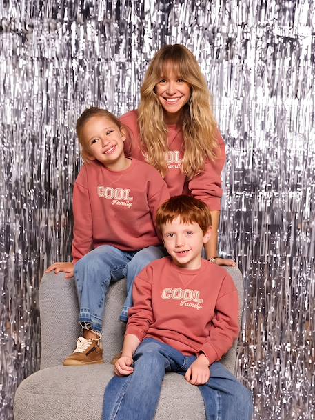 Sweat noël manches longues homme Capsule Famille terracotta 6 - vertbaudet enfant 